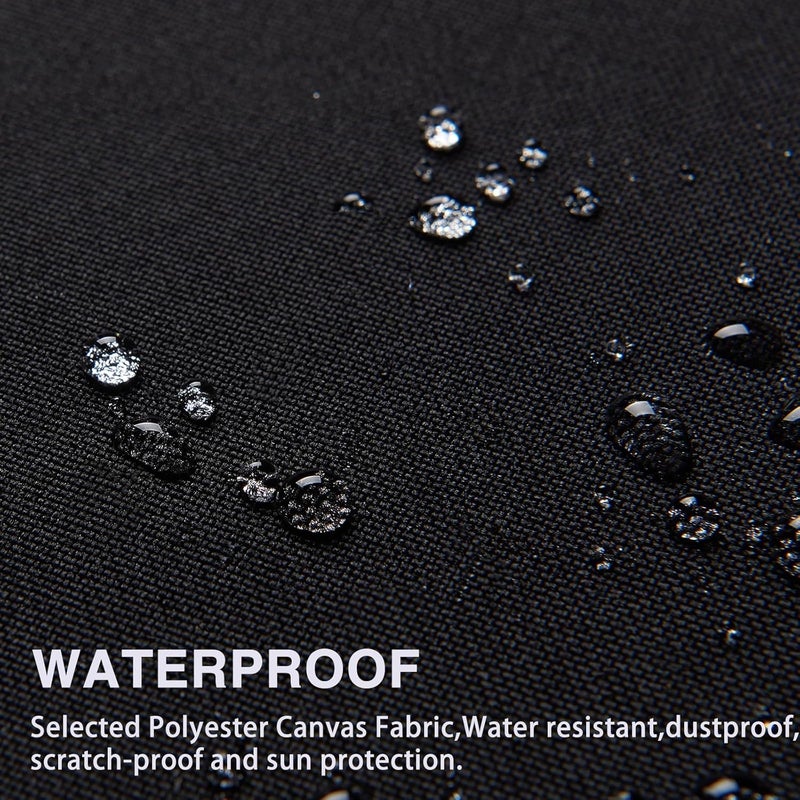 Gheeidau Canvas Repair Patch 9×11 Inch 3Pcs Waterproof Self-Adhesive Fabric Repair Patch for Tents,Boat Cover,Pop Up Canopy,Patio,Bags,Car Seats,Sofas,Furniture Cover(Black) - Image 2